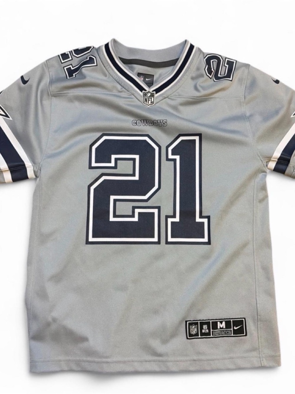 NFL Gray Dallas Cowboys #21 Youth Jersey